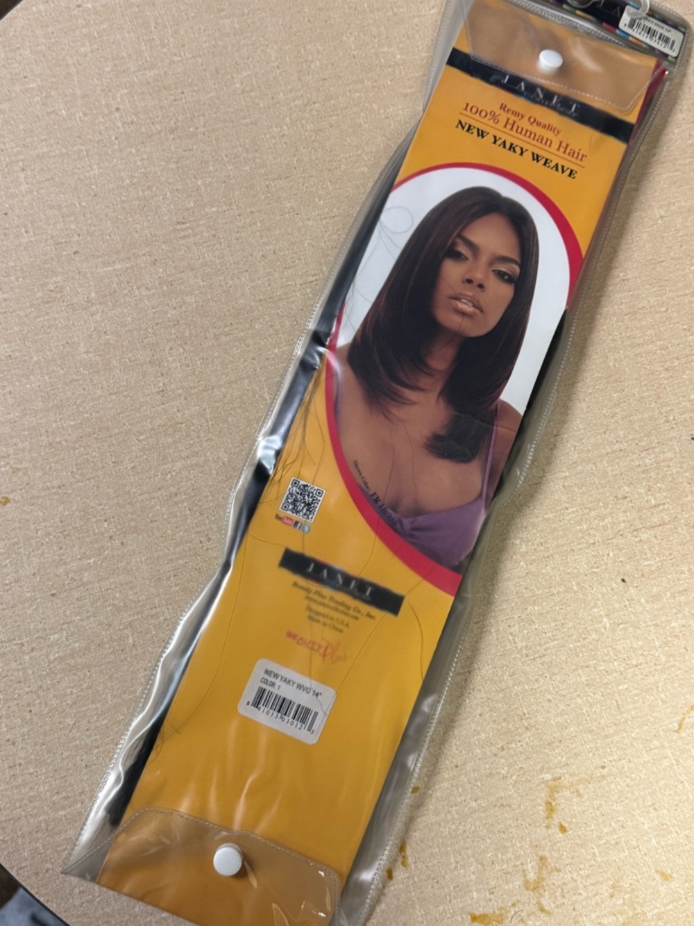 Janet collection 100% human hair yaky weave